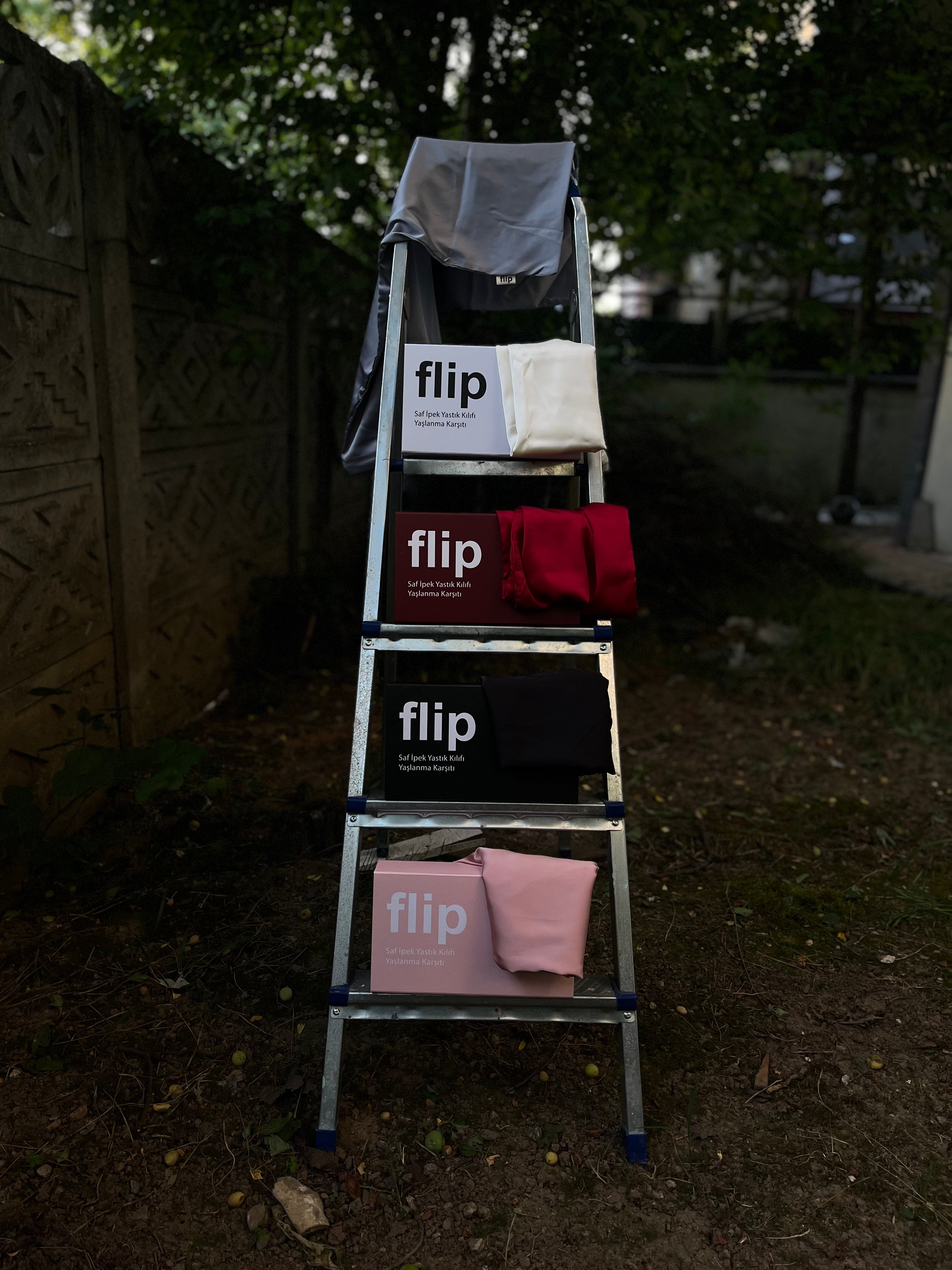 Dut İpek Gri Premium Yastık Kılıfı